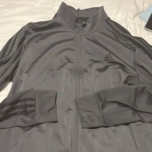 Adidas Men's Dark Gray Track Jacket